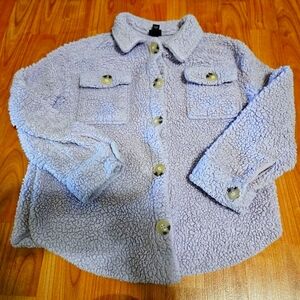 Girls plush shacket size medium